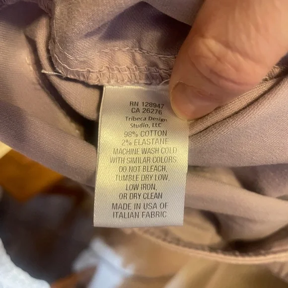 Nili Lotan 111/88 80NL Jenna style trousers pant light lilac Size 0 retail $345